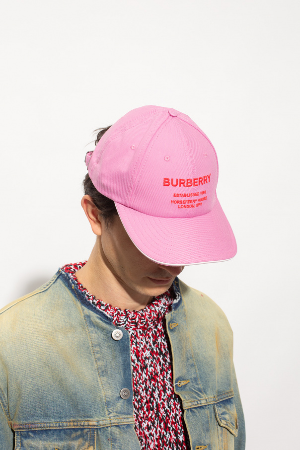 Burberry pink deals hat